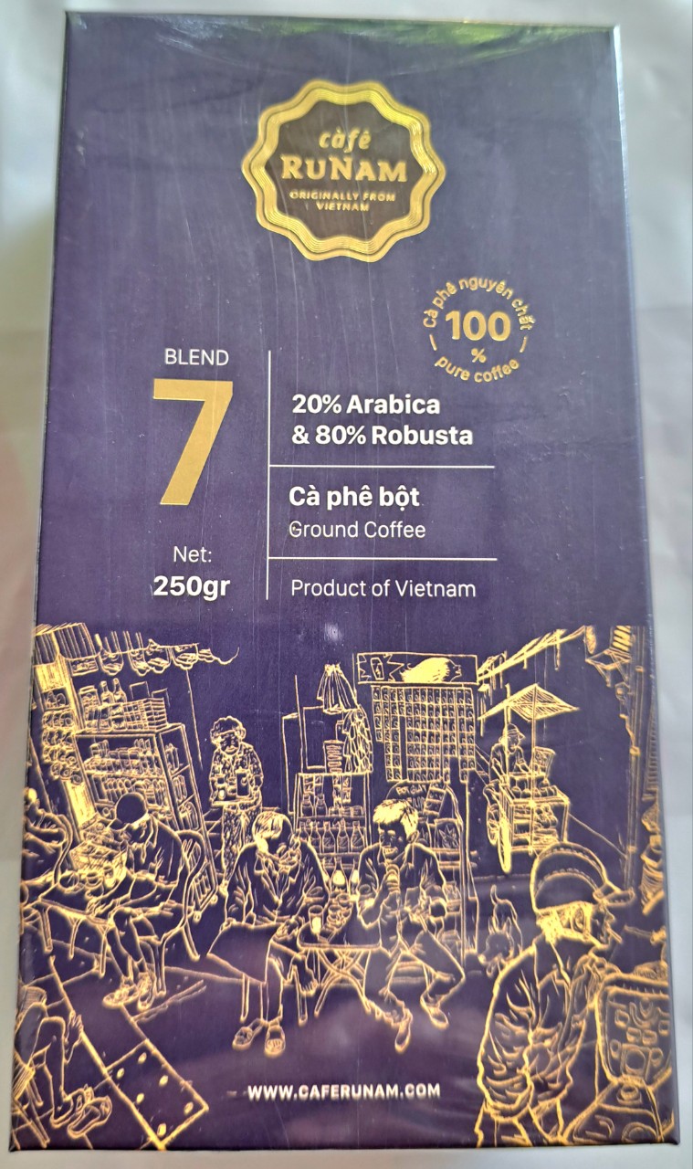 Cà phê runam coffee số 7 bột loại 250gr