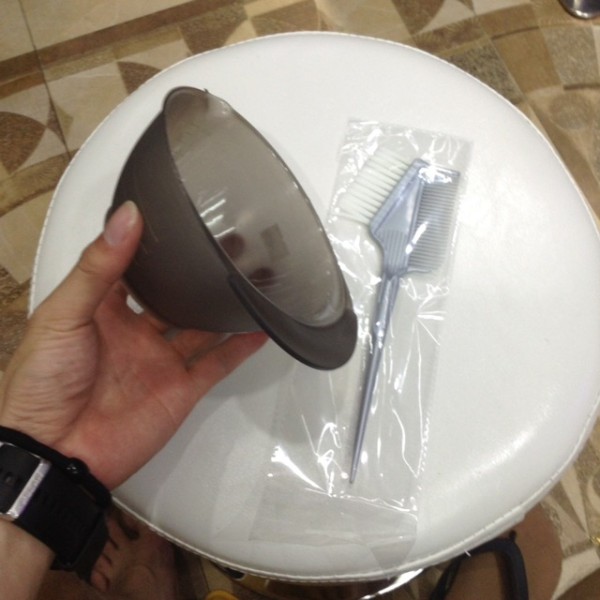 Combo bát nhuộm chổi nhuộm tóc cao cấp