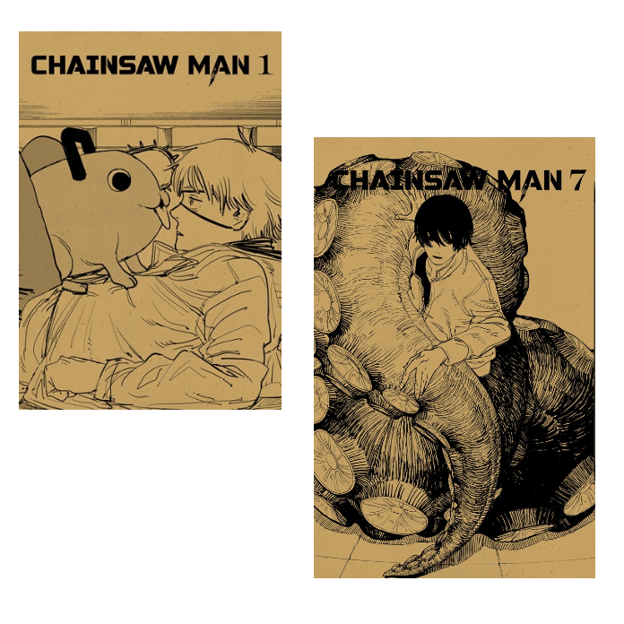 Chainsaw Man 1 2 3 4 5 6 7 (Lẻ tập) - Tặng Kèm Lót Ly