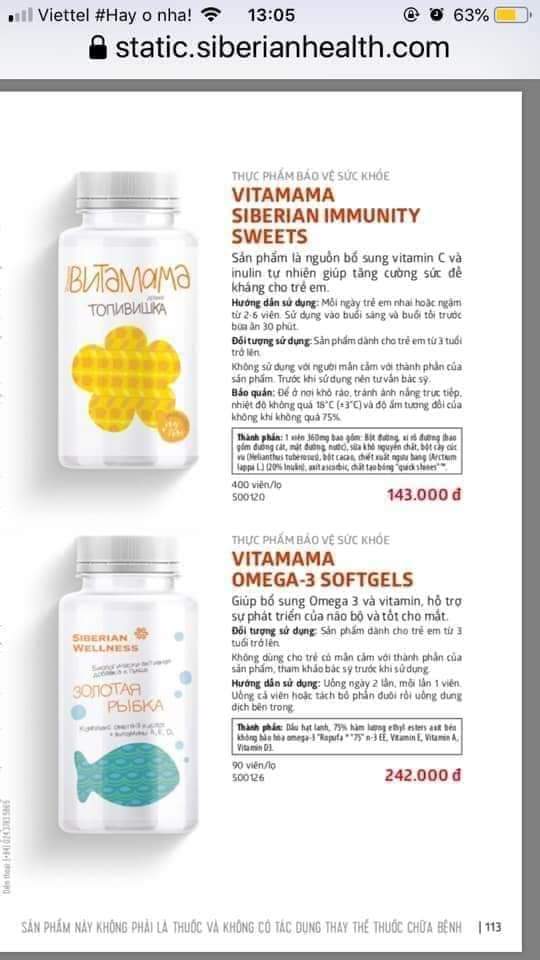 VITAMAMA + O.mega3 SIBERIAN IMMUNITY SWEETS