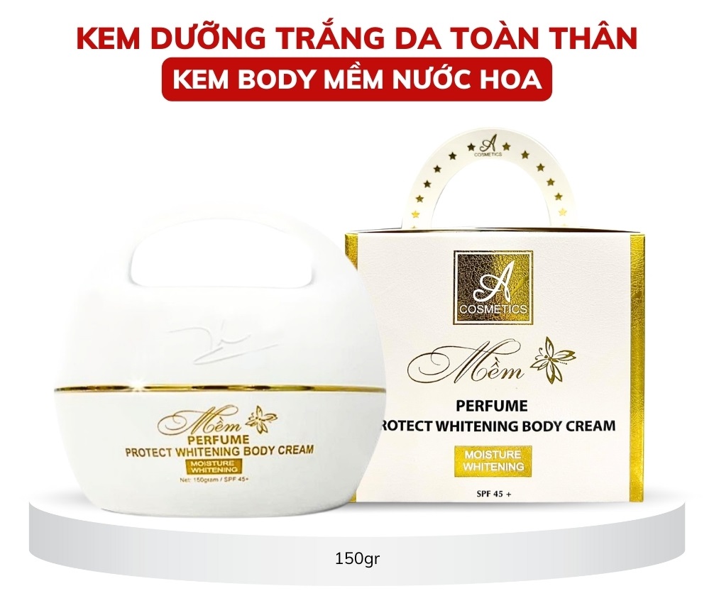 Kem body mềm nước hoa A Cosmetics  kem dưỡng trắng da toàn thân giúp da trắng sáng mềm mịn - MẪU MỚI