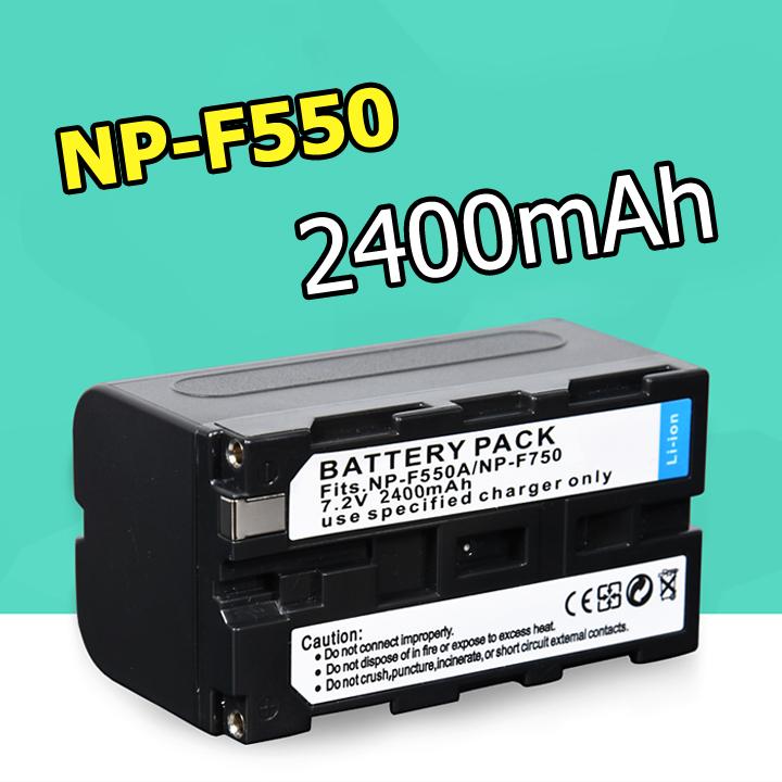 Pin sạc đèn led np-f550 dung lượng 2400mah cho led yongnuo yn300 yn600 yn900