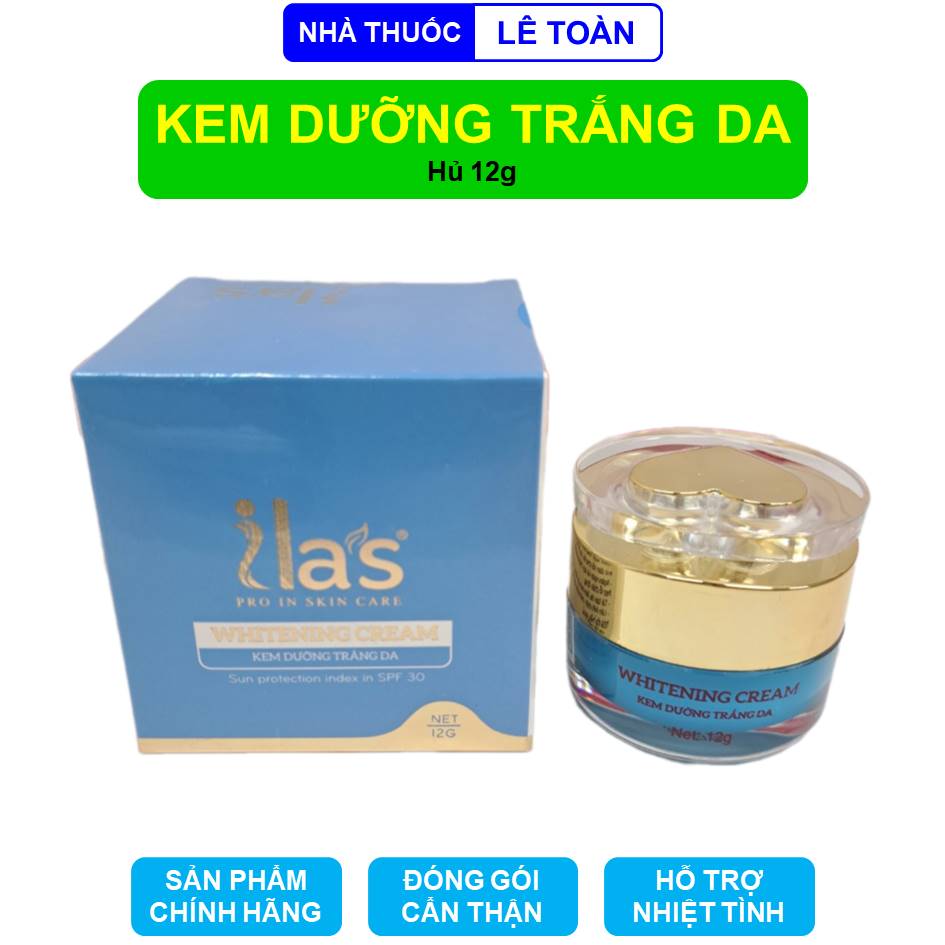 Kem dưỡng trắng da ilas hỗ trợ dưỡng da giúp da trắng sáng - Hủ 12g