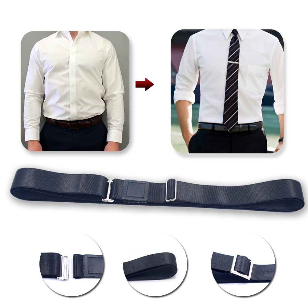 Đai giữ áo sơ mi thẳng khi sơ vin đóng thùng shirt stay - nịt thít áo sơ mi co giãn cho nam nữ Meo s