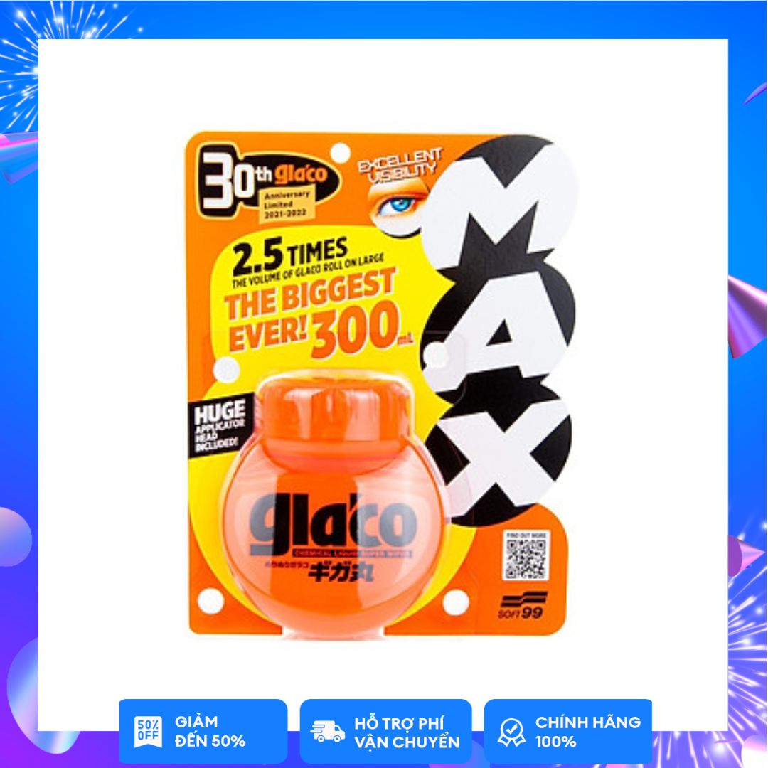 Phủ nano kính ôtô cỡ đại - glaco roll on large max