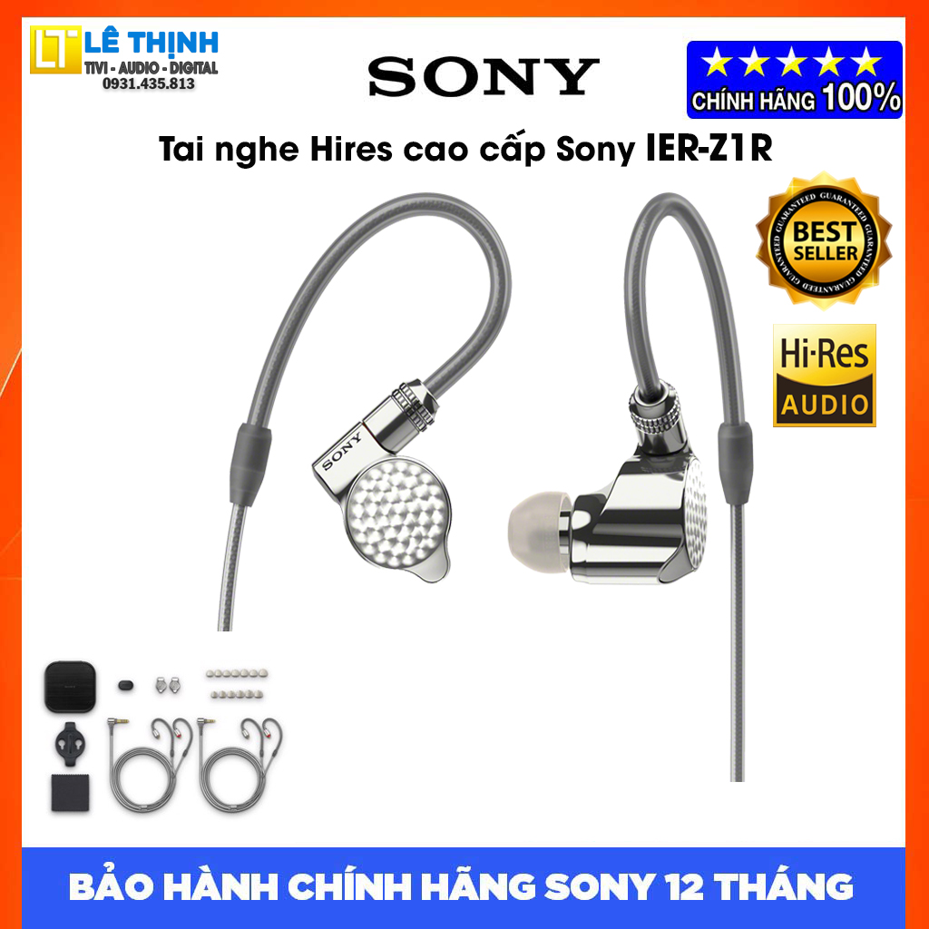 Tai nghe kiểm âm in-ear sony ier-z1r - hàng chính hãng - bảo hành chính hãng sony 12 tháng toàn quốc