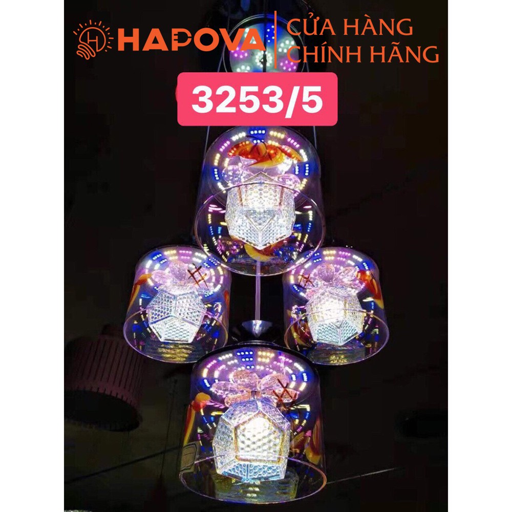 Đèn thả trần bàn ăn cao cấp DT 3253 - 5 quả