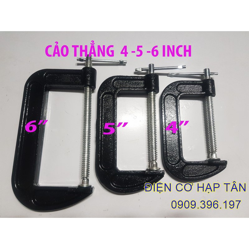 Cảo chữ c -bằng thép nhiều kích thước 4inch , 5inch, 6inch