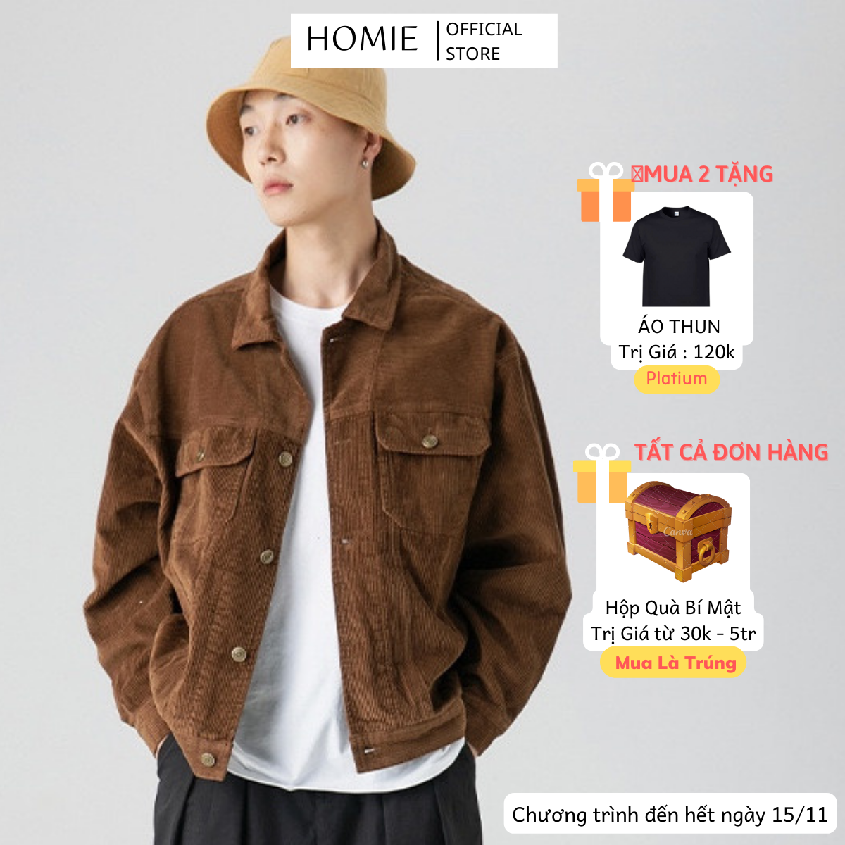 Áo Khoác Jacket Nhung Tăm Dáng Hàn Quốc