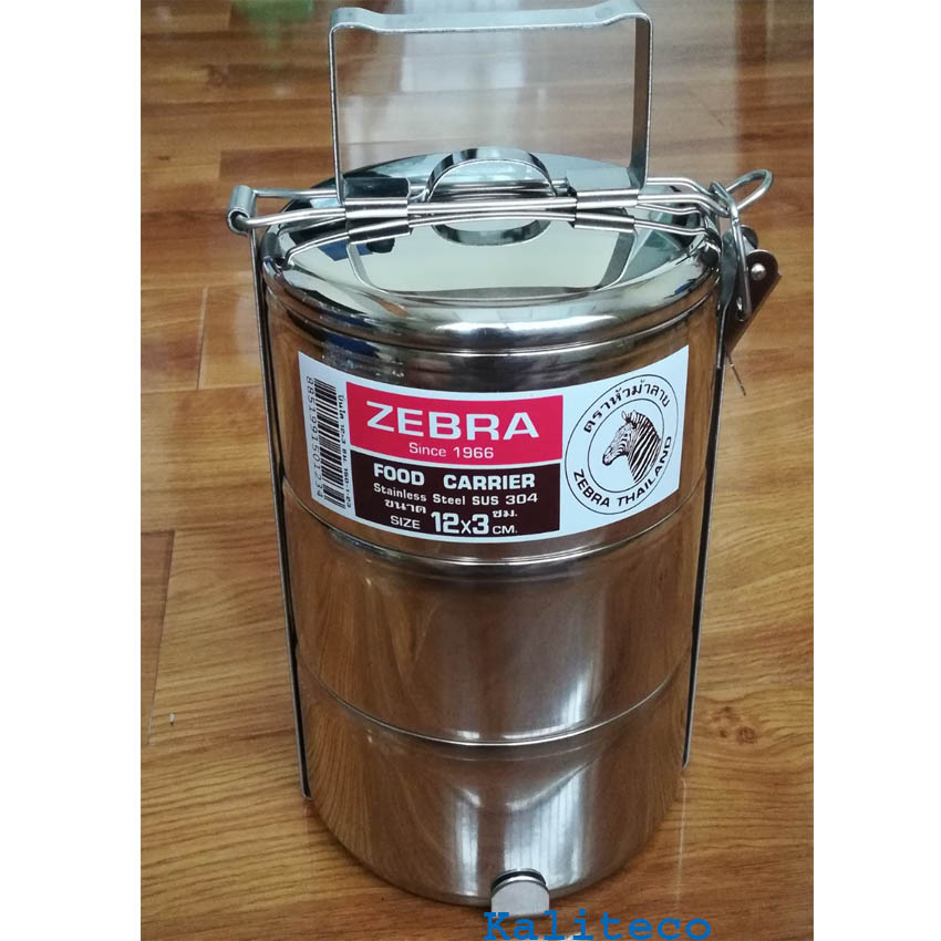 Camen Inox Zebra 3 Ngăn 12cm Hàng Nhập Khẩu Thái Lan-150123