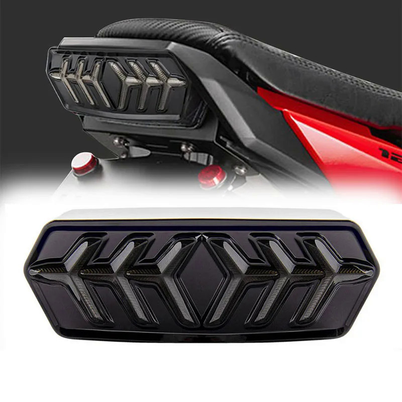 Xe máy LED Đèn hậu lắp ráp lần lượt tín hiệu đèn phía sau cho Honda Grom 2014-2022 2020 MSX125 SF cbr650fr ctx700 ctx700n