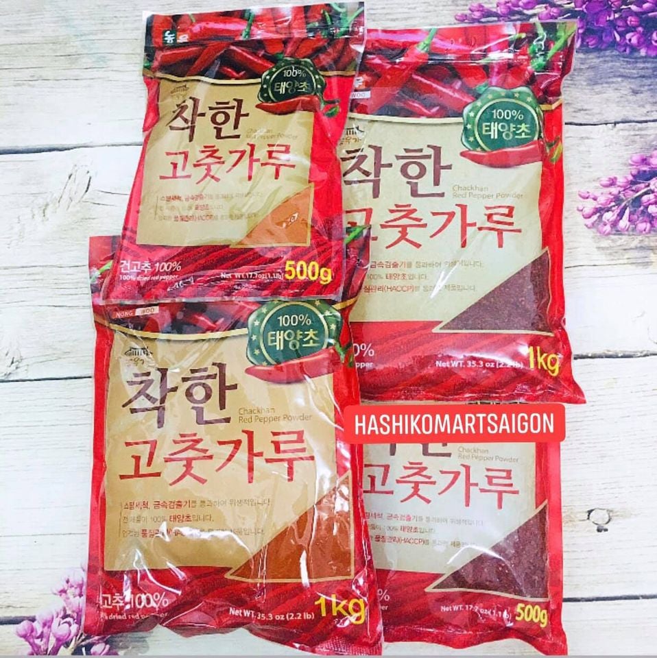 ỚT BỘT HÀN QUỐC 500gr - NONG WOO ( Loại Thượng hạng  )