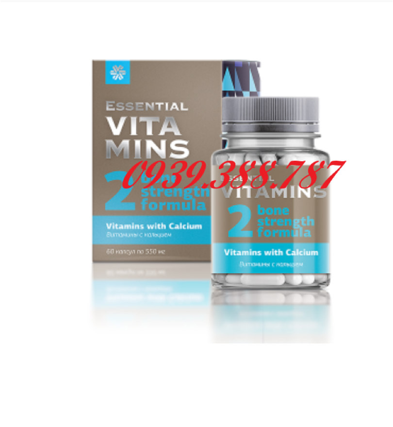 Essential Vitamins Vitamins with Calcium-Thực phẩm bảo vệ sức khỏe