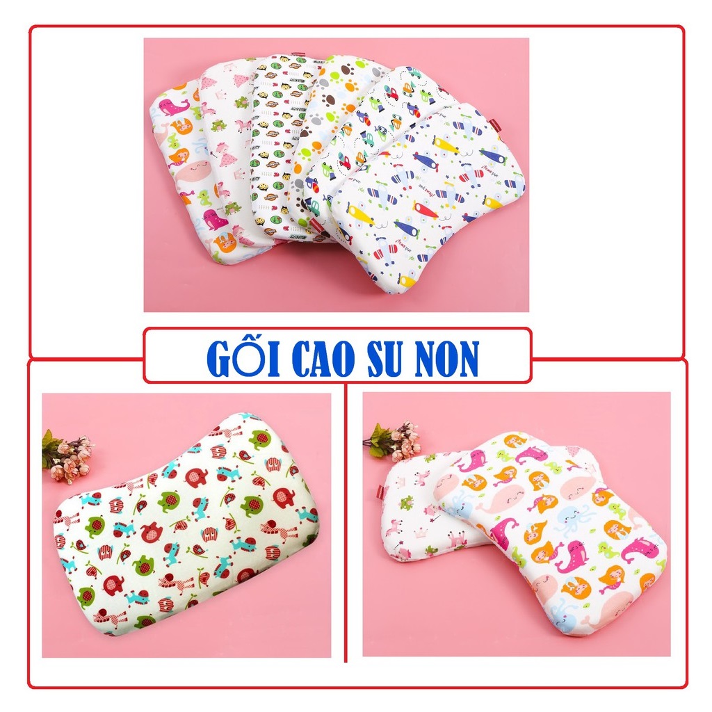 Gối cho bé - Gối bộ chặn cho trẻ sơ sinh - Shop Trẻ Thơ Gối cao su non cho bé yêu – Gối chống bẹp đầu, méo đầu cho em bé và trẻ sơ sinh, Gối êm và có độ đàn hồi tạo cảm giác êm ái khi gối đầu