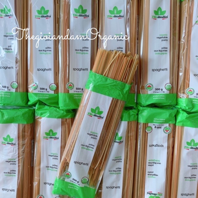 Mì ý spaghetti rau củ hữu cơ 100g cho bé ăn dặm