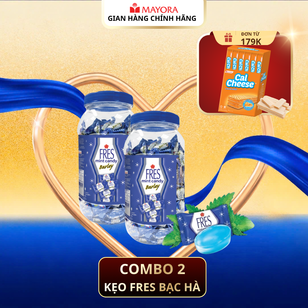Combo 2 Kẹo Fres Barley Hũ 600G