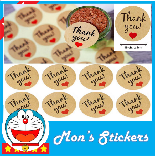 [HCM]Sticker chữ "THANK YOU" kiểu cổ điển