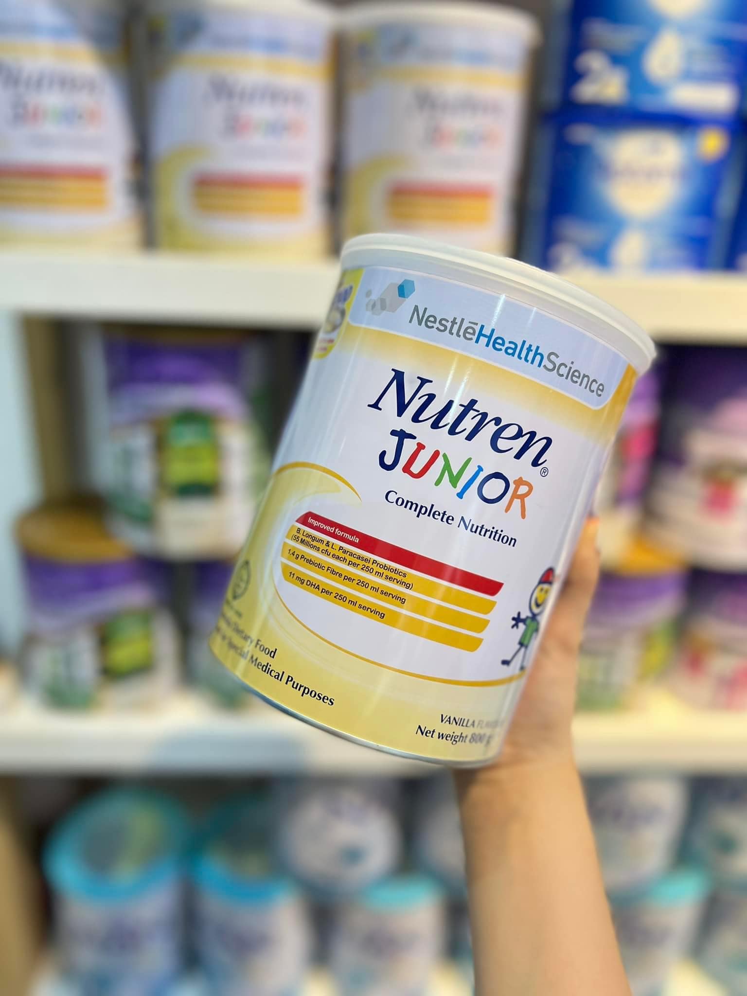 Sữa bột Nutren Junior cho trẻ từ 1-12 tuổi lon 850g