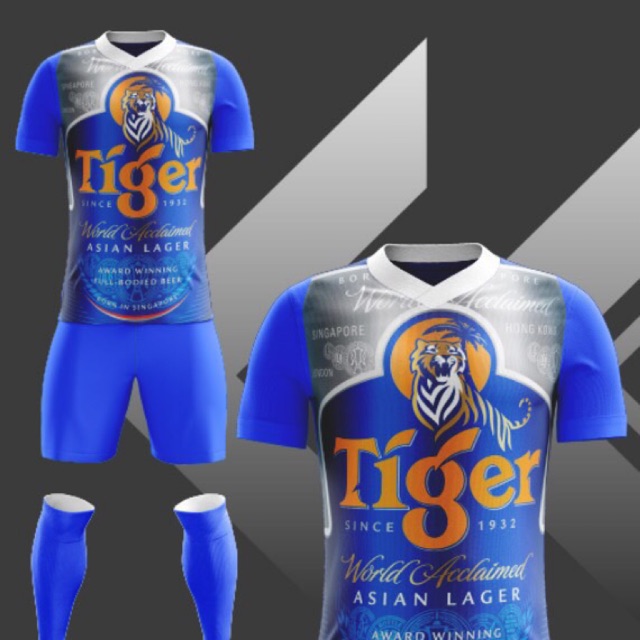 [Nhập RS0822 giảm 30k cho đơn 99k]Đồ đá banh thun Thái Lan 3D bia Tiger