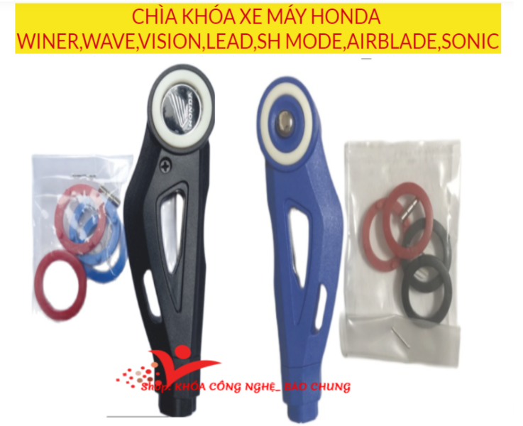 Chìa khóa gập xe máy Honda có từ đi kèm dành cho xe wave RSX, wave Blade, wave a đời mới, airblade, vision. lead, winner, sonic...
