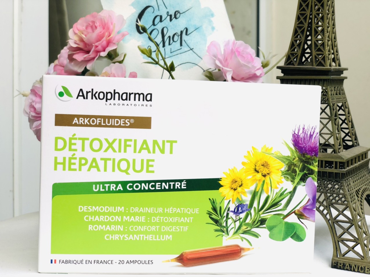 Detox Thải độc gan Detoxifiant Hepatique Arkopharma - nội địa Pháp