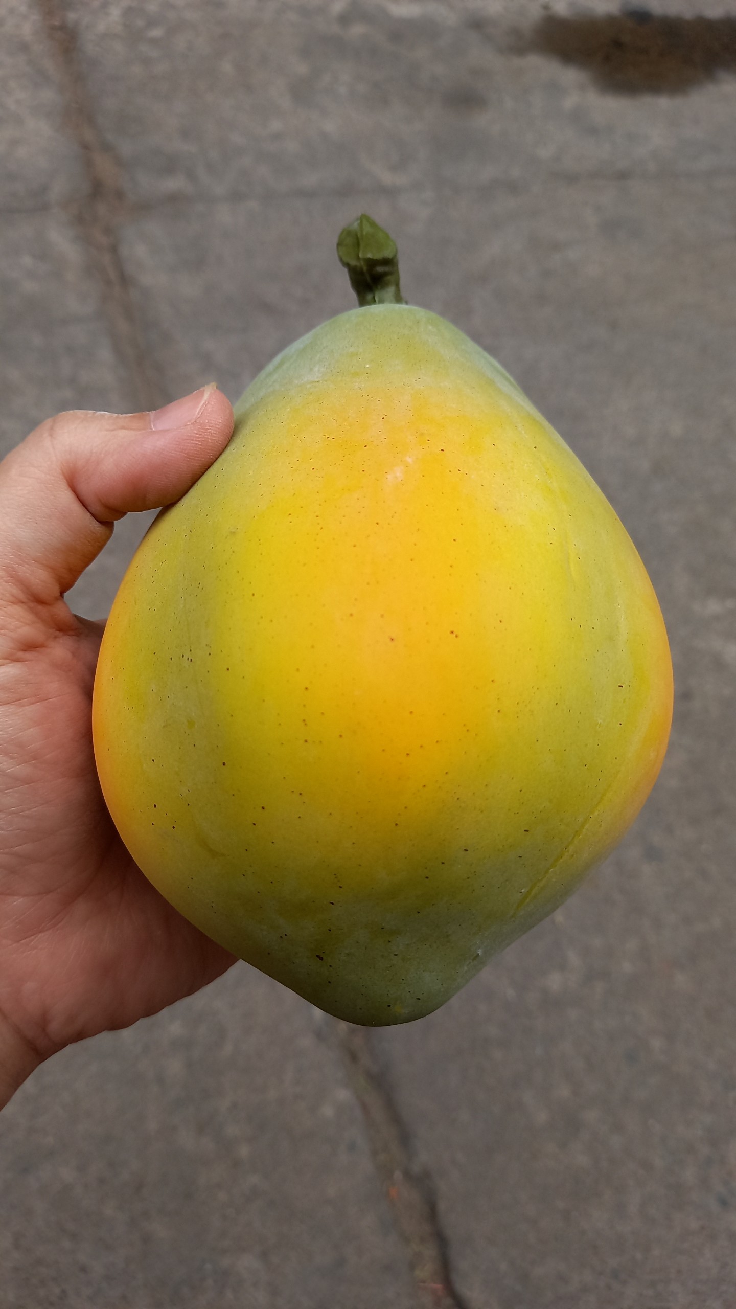 1 Trái đu đủ tròn giả  - trái cây giả - Hương Flower