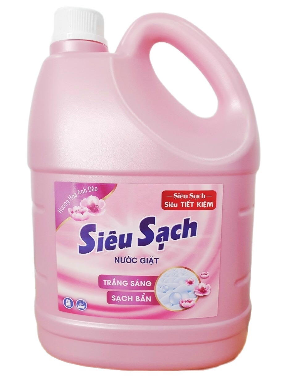Nước giặt Lix hương hoa Anh Đào Can 35kg - Tẩy sạch cực mạnh vết bẩn