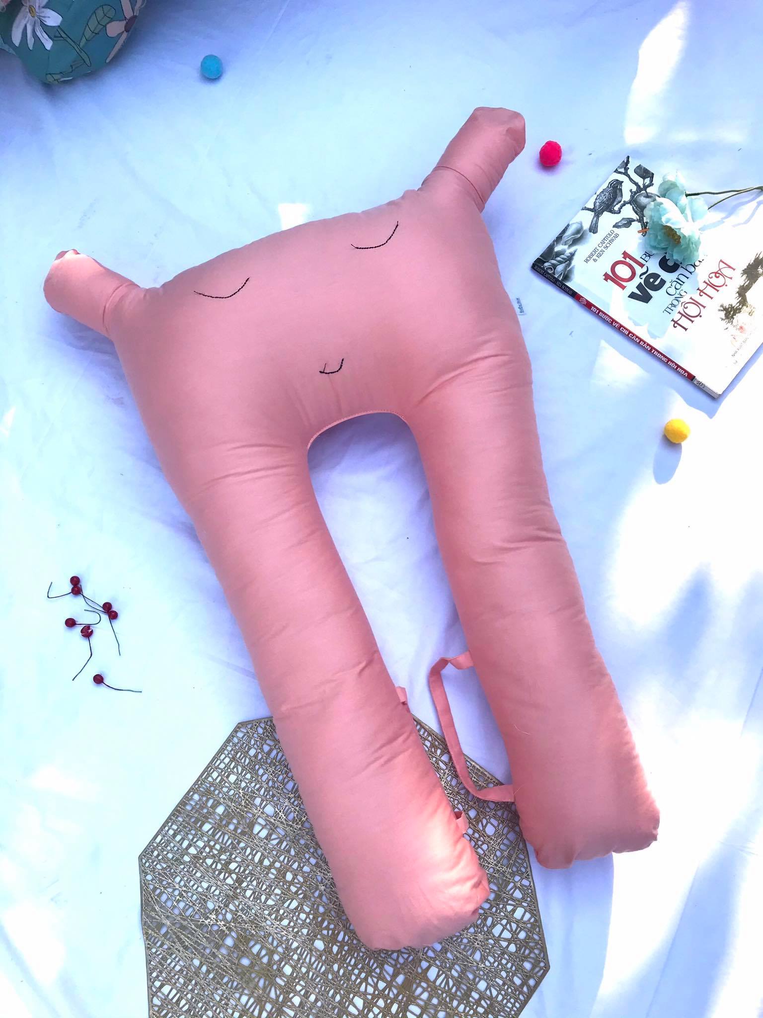 [TẶNG ĐỒ CHƠI XÚC XẮC CHO BÉ] gối chặn cho bé Gối chữ u đa năng chặn ngủ CHỐNG GIẬT MÌNH,MÓP ĐẦU