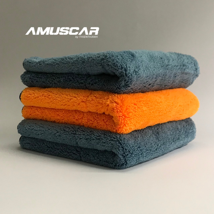 Khăn lau xe ô tô Microfiber vi sợi 2 lớp siêu thấm Super Mife chuyên dụng lau khô thân xe