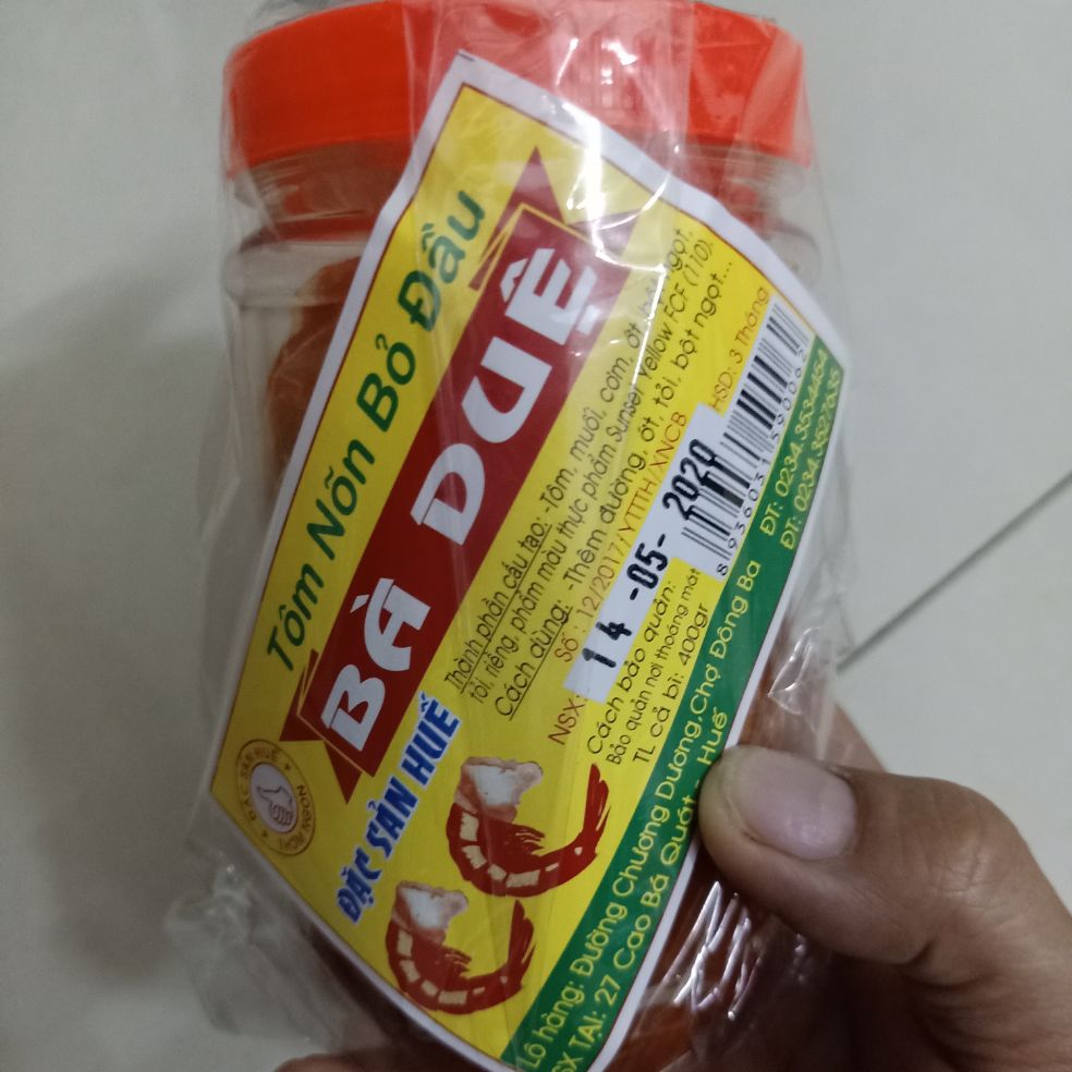 Tôm chua Bà Duệ hủ 400gr tôm nõn