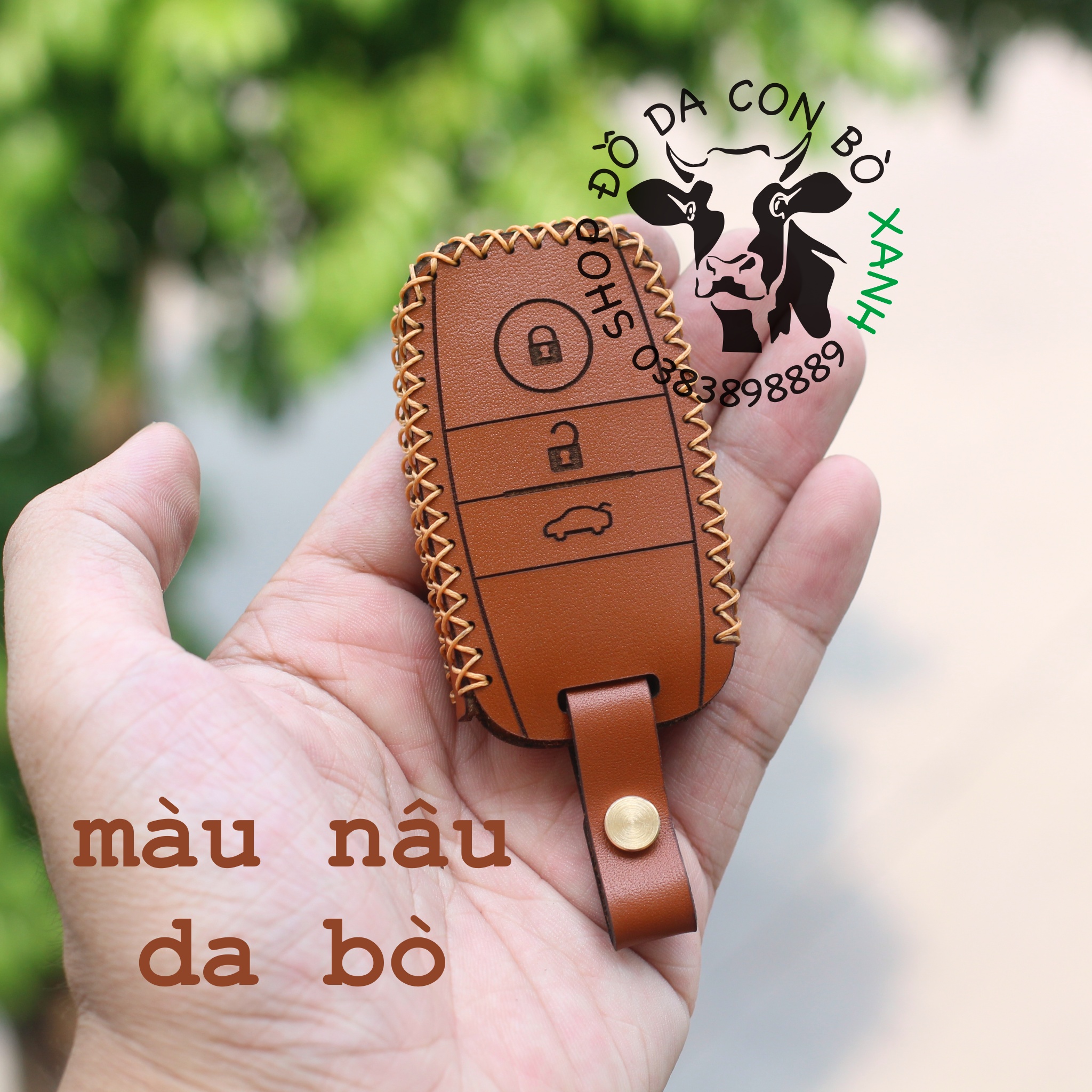 Bao Da Chìa Khoá KIA cerato, K3, K5, Morning, Sorento, Rondo, Seltos  handmade Da Thật 006