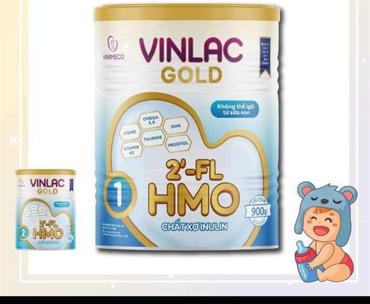 Freeship_Sữa bột Vinlac Gold HMO số 1 lon 900g tặng kèm khăn