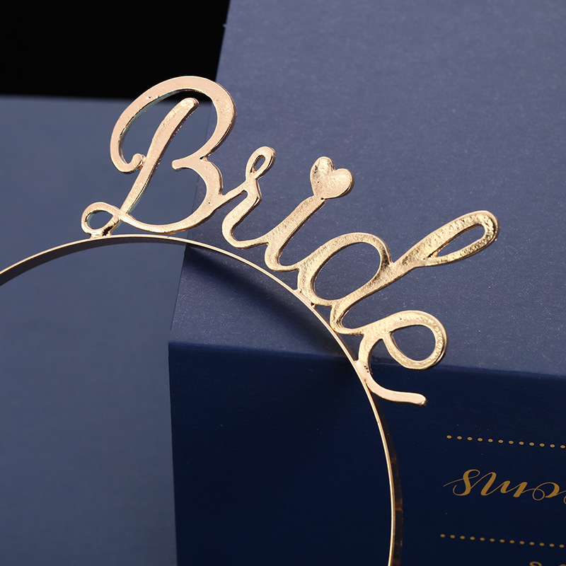 Băng Đô Cài Tóc cho Cô Dâu và Phù Dâu Chữ Bride và Bridesmaid Tiệc Độc Thân Bachelor Party chất liệu Thép chắc chắn, phụ kiện cô dâu phù dâu đám cưới Tiệc Cưới
