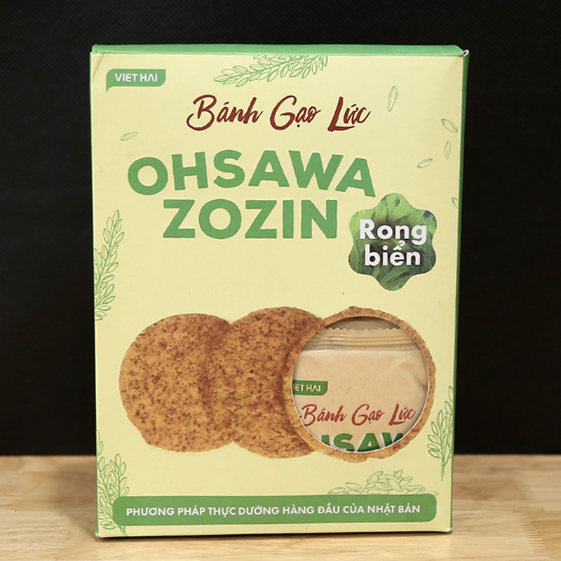 Bánh gạo lứt rong biển Ohsawa Zozin - Phương pháp thực dưỡng hàng đầu Nhật Bản - Hộp 125g