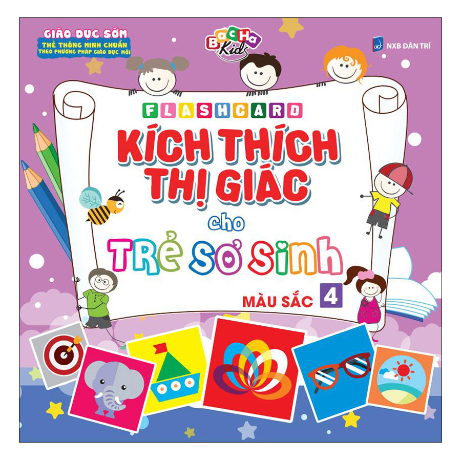 Flashcard kích thích thị giác cho trẻ sơ sinh 4 – màu sắc
