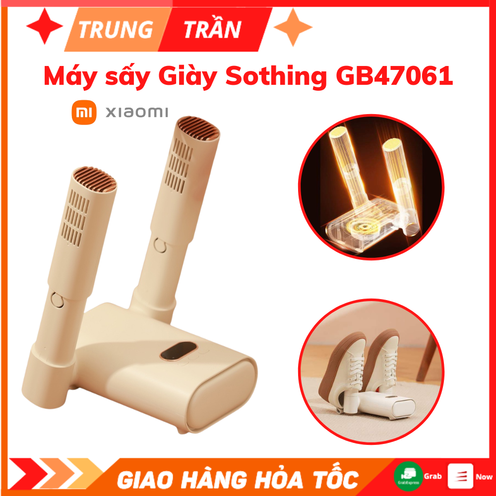 Máy Sấy Giày Xiaomi Sothing GB47061, Máy Sấy Khô Và Khử Mùi Giày Thông Minh , Máy Sấy Giày Khử Trùng Bằng Ánh Sáng Tím, Bảo Hành Chính Hãng 12 Tháng Máy sấy giày khử mùi hôi Máy sấy giày thông minh Máy sấy giày Xiaomi Máy sấy khô giày