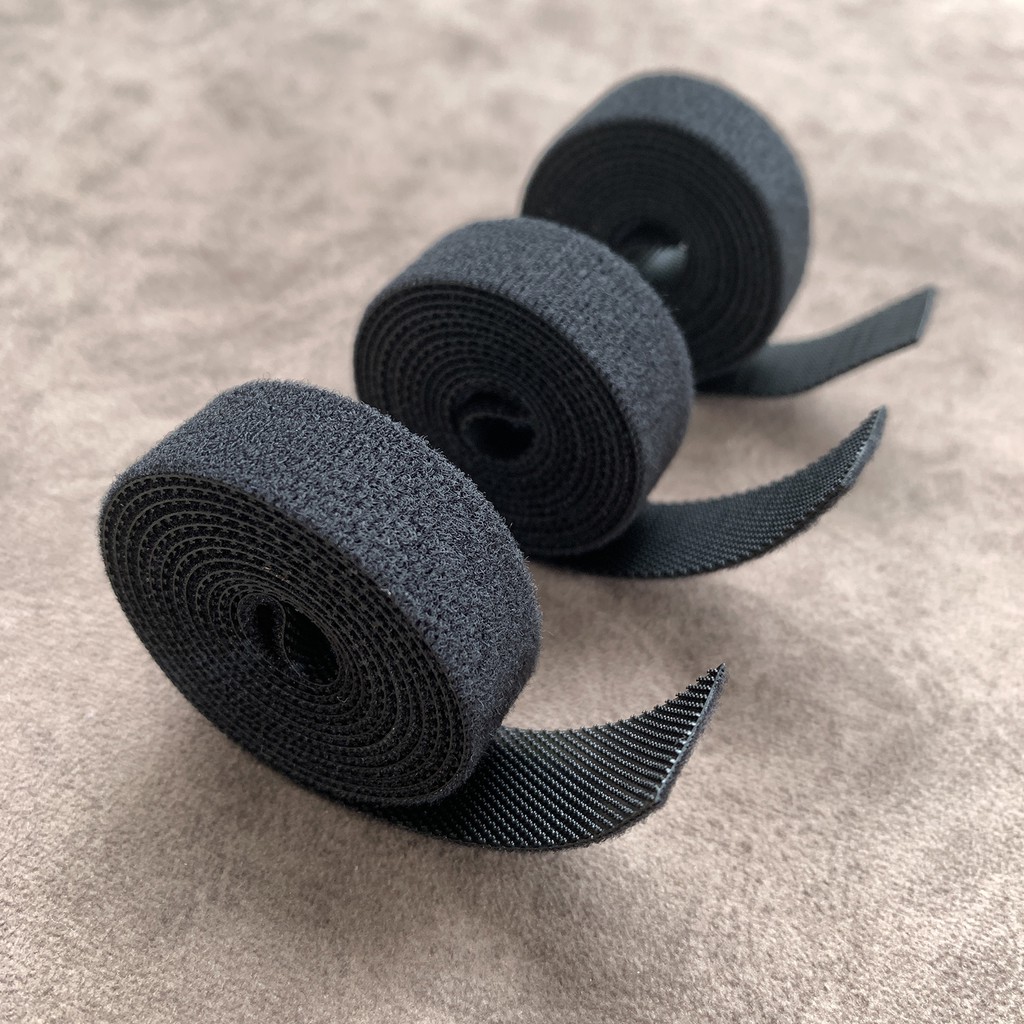 Dây Dán Khóa Nhám Velcro Băng Dính Gai Dài 1 Mét - Thu Gọn Dây Điện Dính Đồ Tiện Lợi