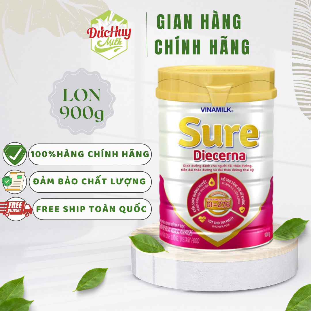 Sữa bột Vinamilk Sure Diecerna 900g