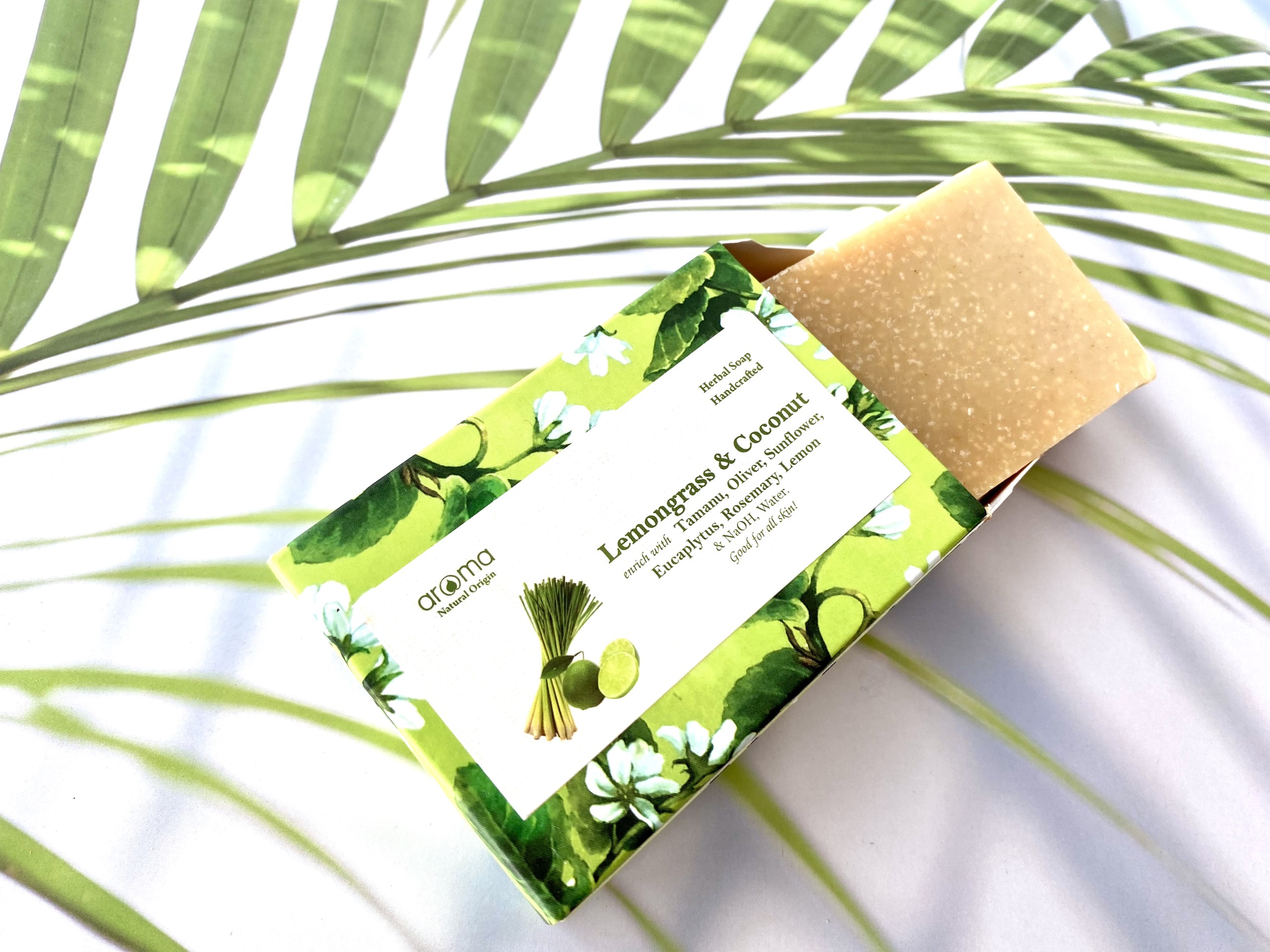 Xà Phòng Thiên nhiên Aroma Sả Chanh Làm Sáng Cân Bằng Tuyến Bã Nhờn Giảm Thâm 100Gr - 50Gr