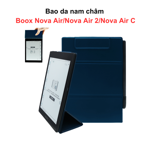 Bao da cover nam châm boox nova air/nova air 2/nova air c, case kiêm giá đỡ boox nova air/nova air 2/nova air c