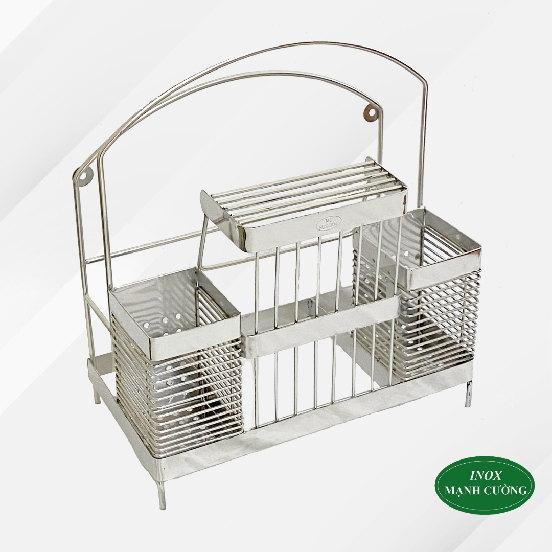 Kệ gài dao thớt đũa đa năng inox cao cấp 304