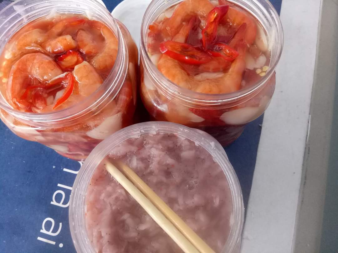 1keo 1kg Mắm Tôm đất nhà làm sạch bao ngon