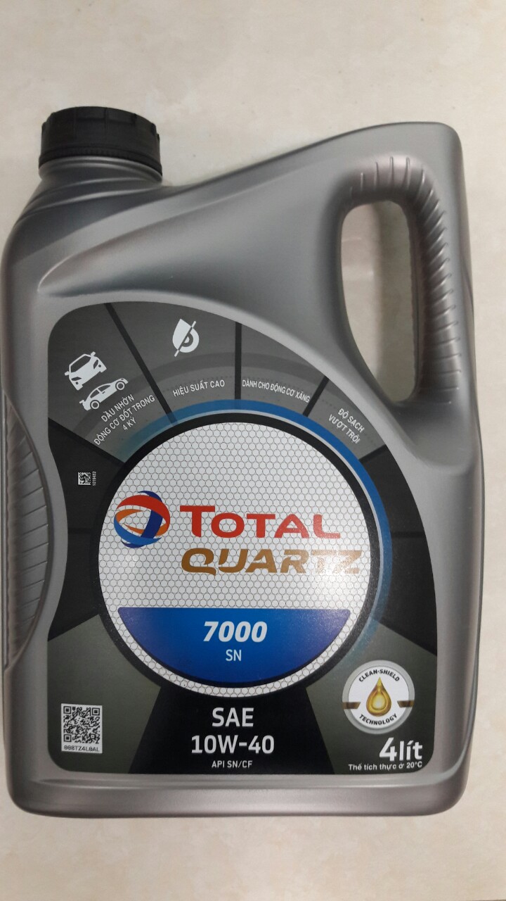 [HCM]Thùng 2 chai Dầu nhớt QUARTZ 7000 SN 10W40 4 lít - Dầu nhớt Total