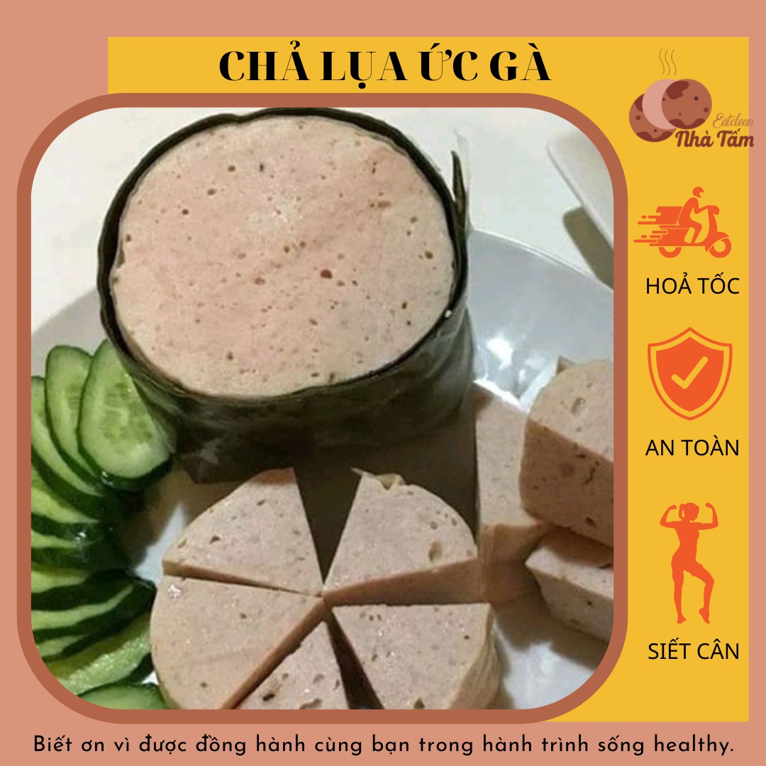 Chả lụa ức gà eatclean 500gr