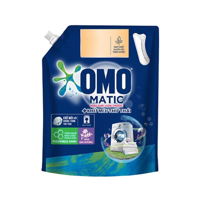 Túi Nước Giặt Omo Matic Cửa Trước Khử Mùi Thư Thái 3.7KG