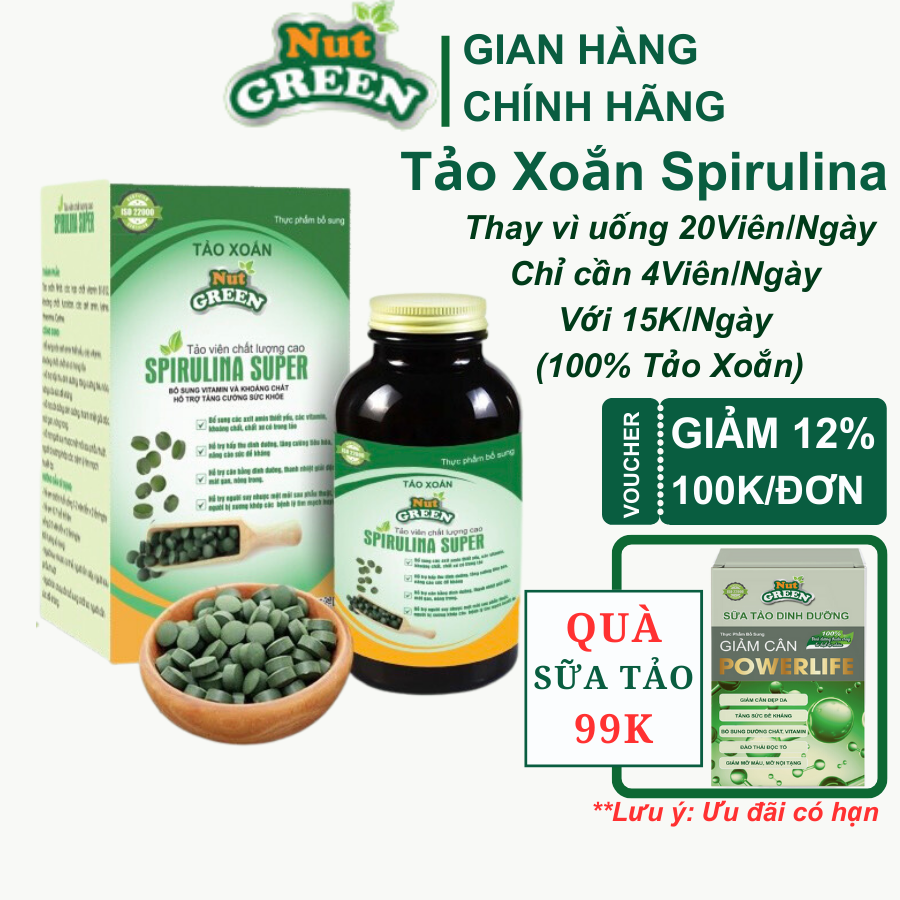 Nutritional Spirulina Nutgreen and Spirulina help balance nutrition and