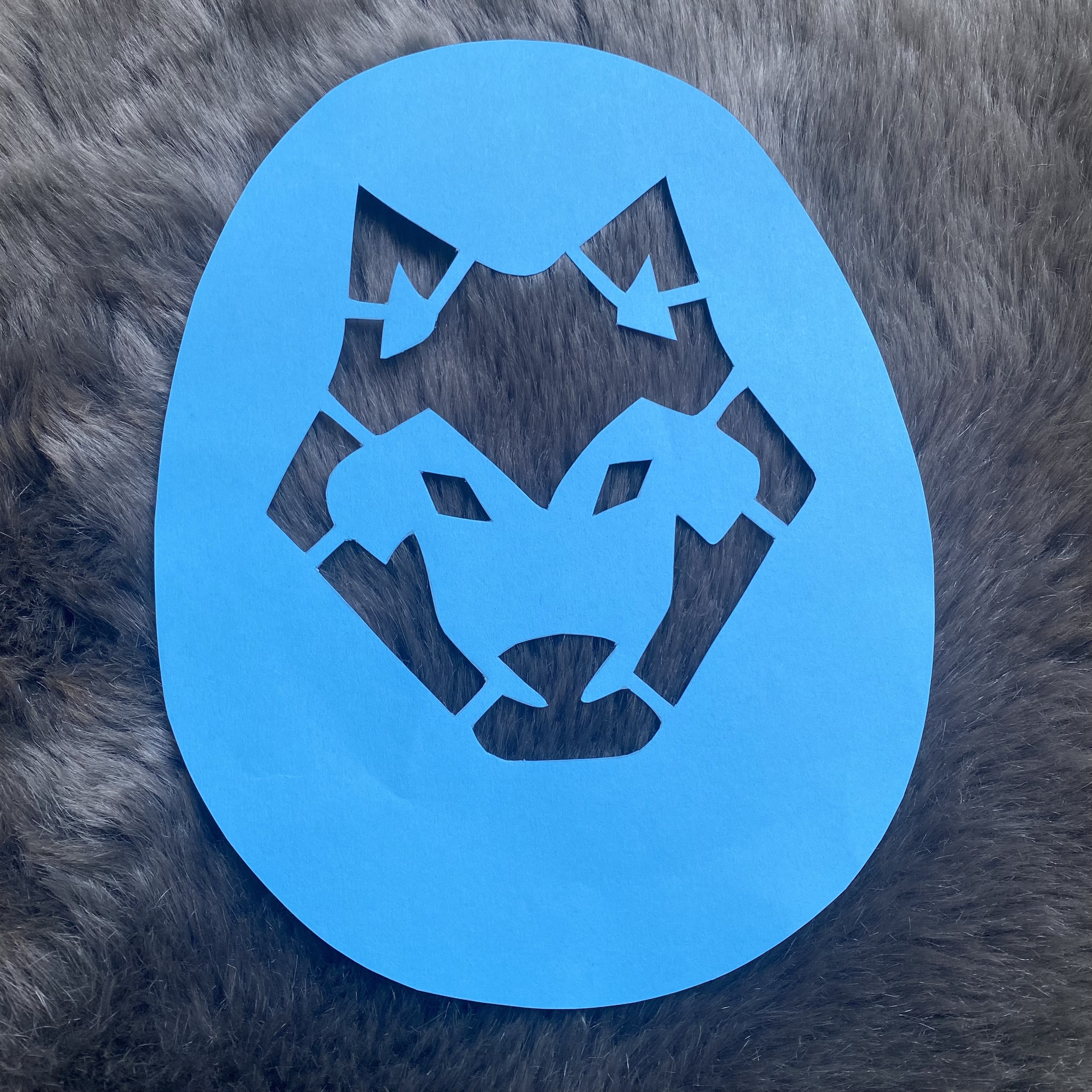 Khung logo sơn vợt cầu lông mặt sói Wolf Face,khung logo sơn vợt cầu lông mặt sói wolf face