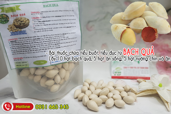 Bạch quả khô 1kg - thảo dược thanh bình