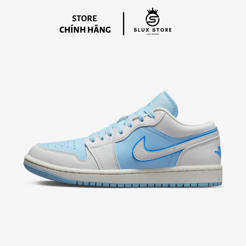 SALE Chính Hãng | Giày Nike Air Jordan 1 Low Reverse Ice Blue - Xách Tay Chính Hãng Outlet Japan Tặng Kèm Vớ