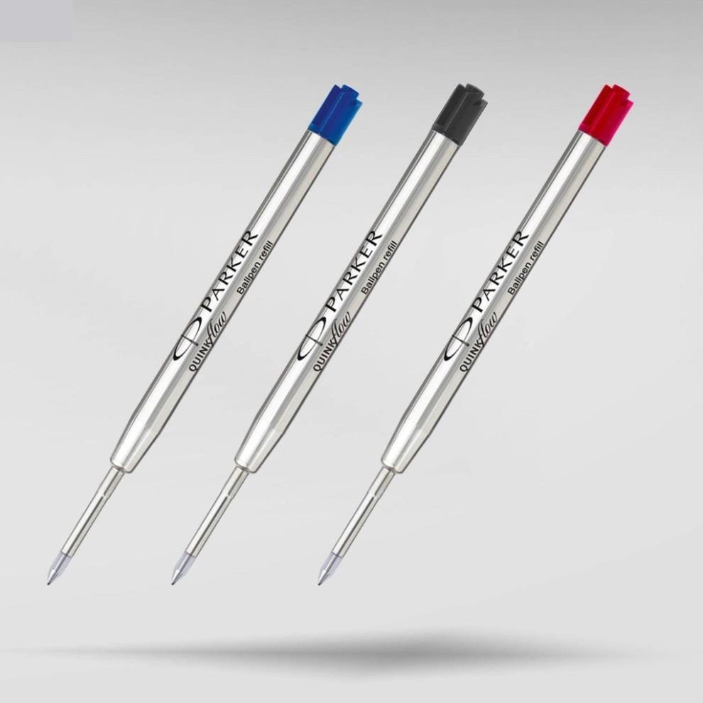 Ruột bút bi parker chính hãng có 3 màu đỏ xanh đen